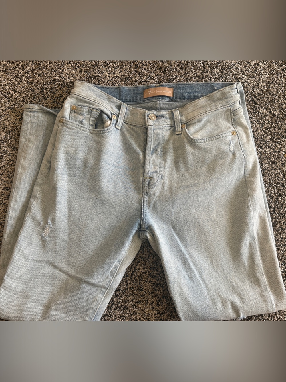 7 For All Mankind Women's Light Josephina Boyfriend Jeans
